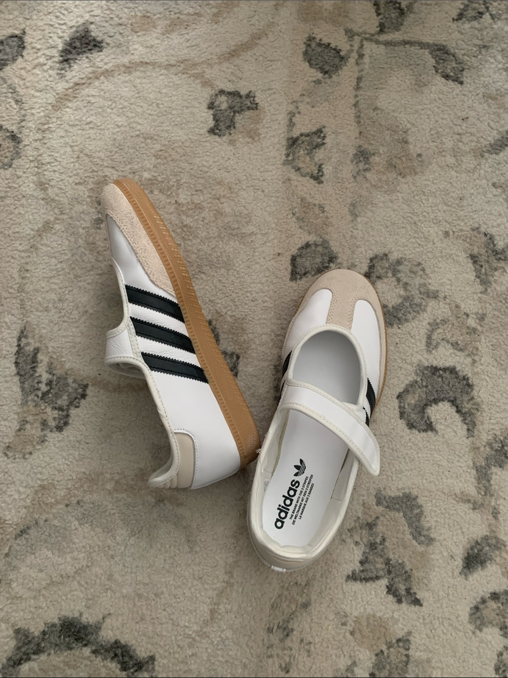 Adidas Samba Mary Jane Sneakers in White, Black, Gum
